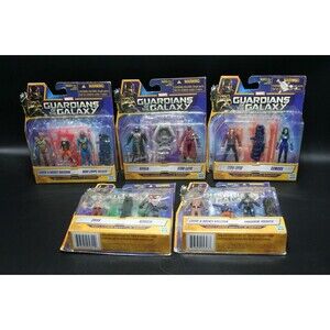 Guardians of the Galaxy Groot Rocket Drax Star-Lord Gamora 3" Lot All New!!